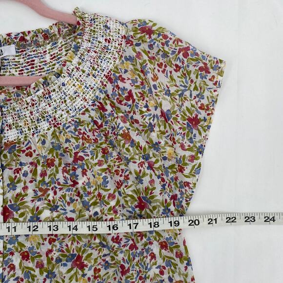 BB Dakota Steve Madden Fleetwood Flutter Floral Top Size Medium - Picture 8 of 10